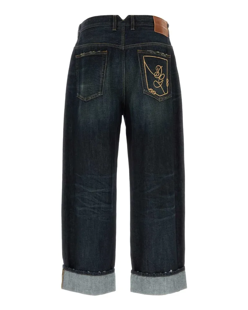 Dolce & Gabbana Men's Denim Jeans Washedgrey Exterior: Cotton Gray