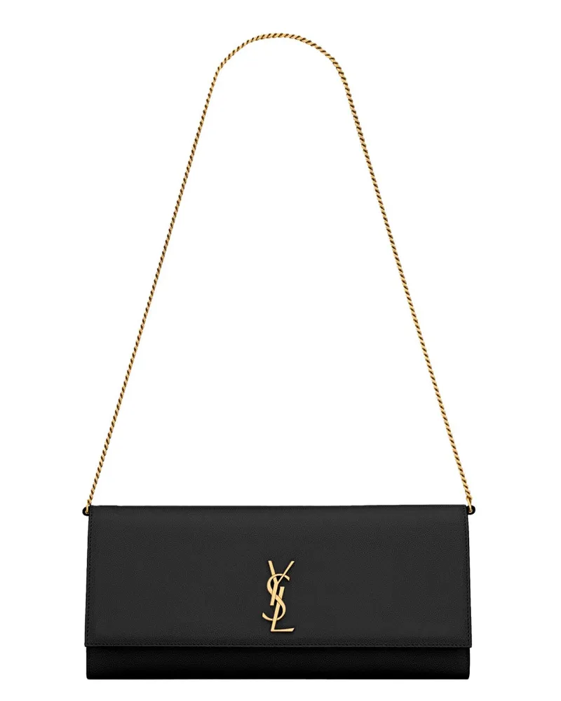 Saint Laurent Kate Shoulder Bag — Black Black