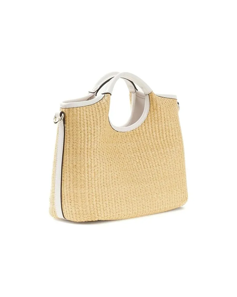 Guess Women's Satchel Bag Natural-Off White Polypropylene - Satchel-Bags Natural/off Natural