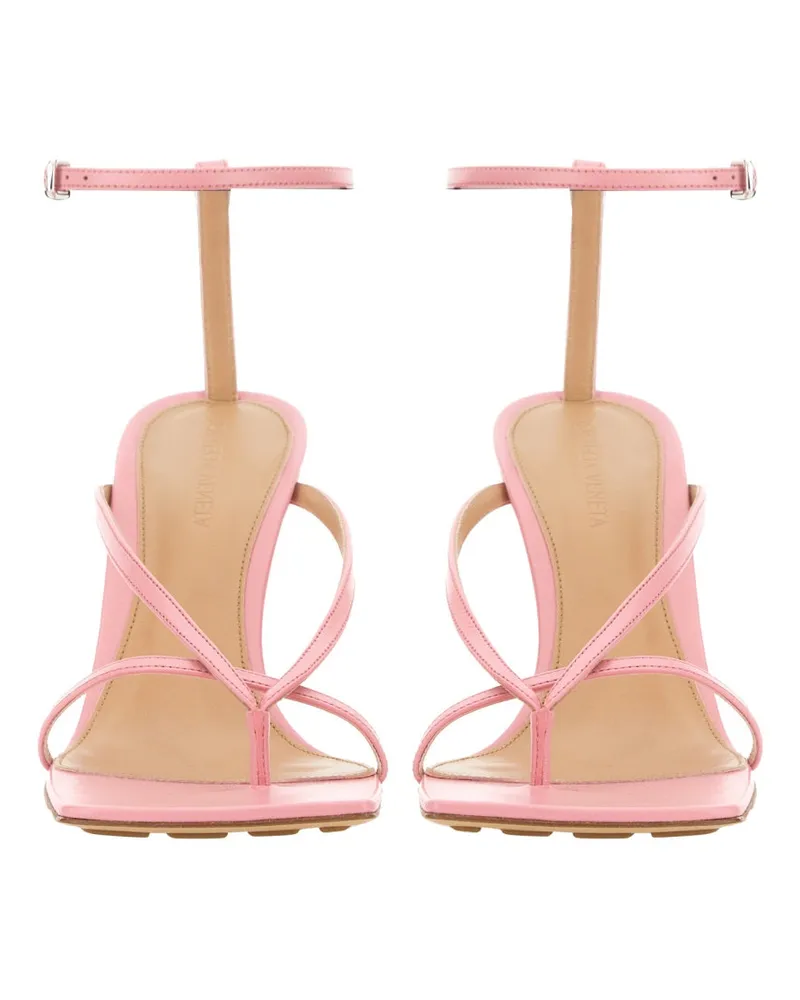 Bottega Veneta Stretch Lamb Skin Sandal — Pink Pink