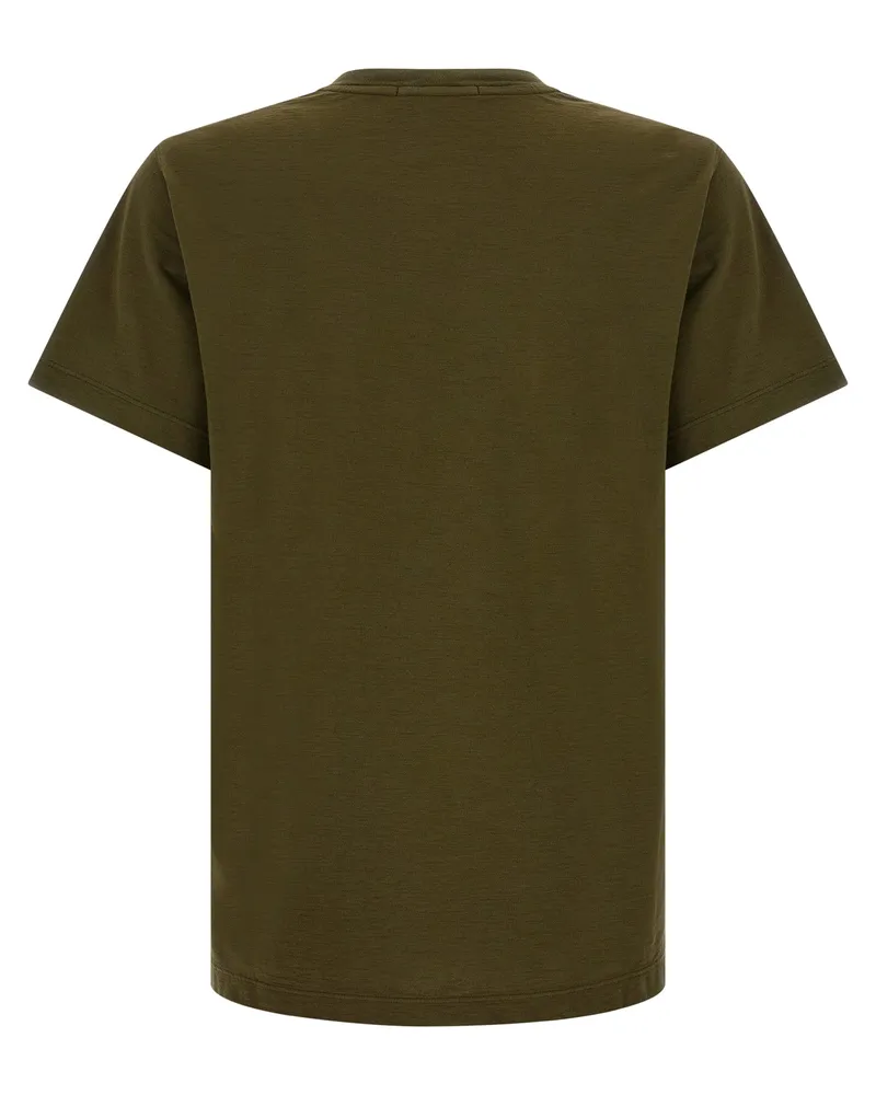 Stone Island Men's Bicolor Cotton T-Shirt Green