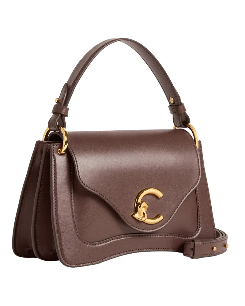 Coccinelle C-Me Small Shoulder Bag — Brown Brown
