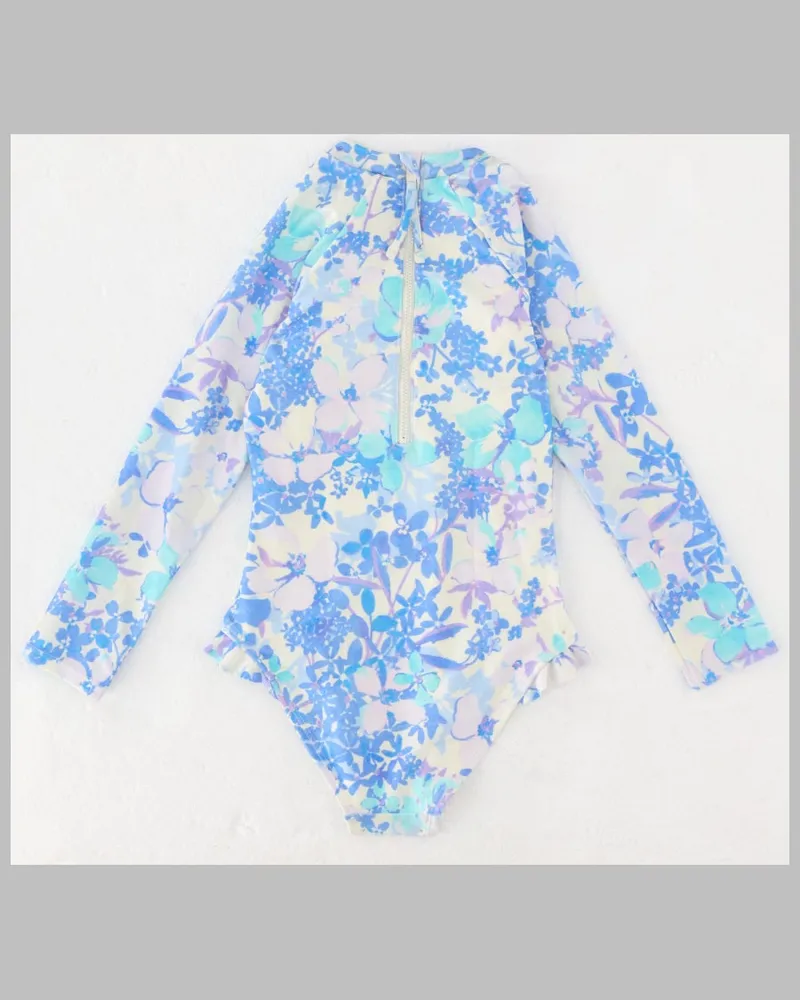 Zimmermann Solstice One-Piece Swimsuit — Blue Blue