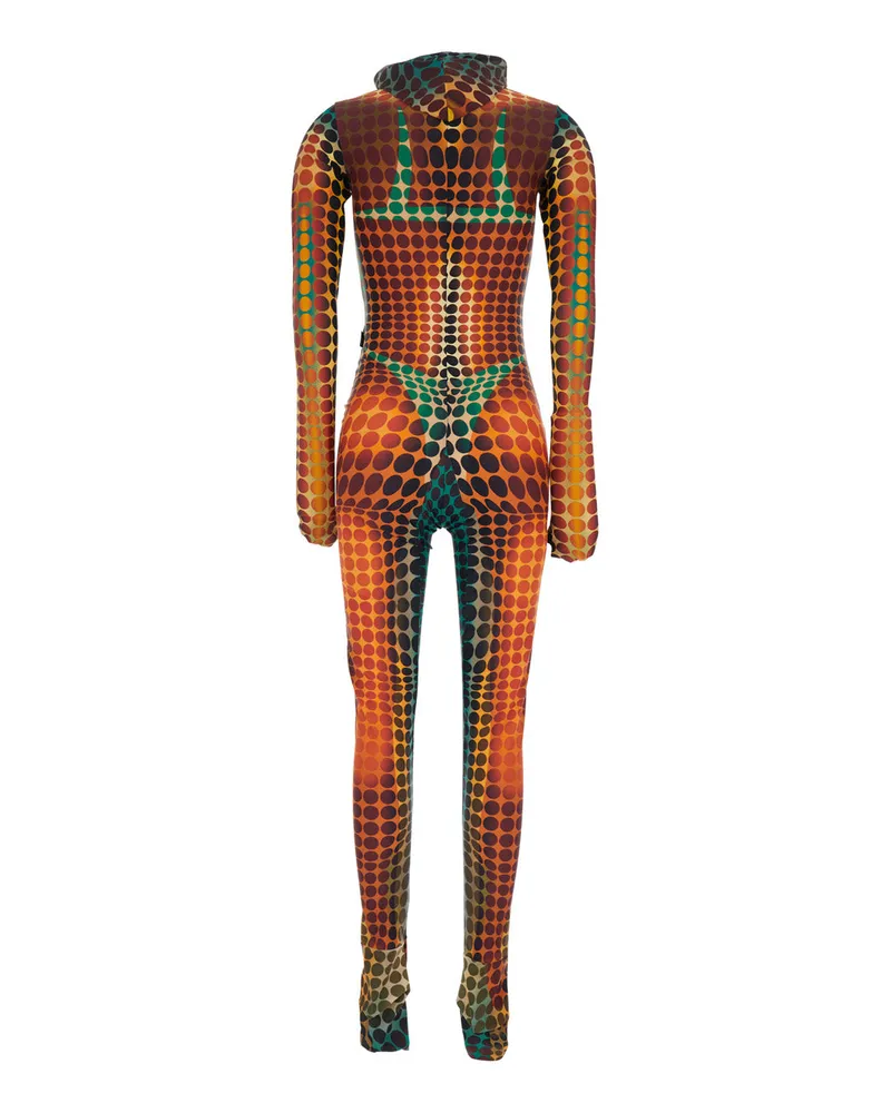 Jean Paul Gaultier Holographic Print Bodysuit — Multicolor Multicolor