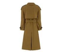 Women's Mud Canvas Fitzrovia Trench Coat Lignumbrown Polyester Cotton