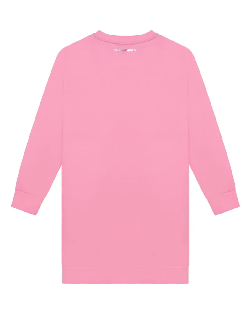 Karl Lagerfeld Stretch Polyester Blend Dress — Pink Pink