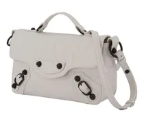 Women's Le City Nano Shopper Bag - Leather White Lambskin Totes-Shopping-Bags