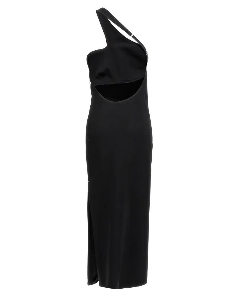 SPORTMAX Women's Black Viscose Long Skirt Black