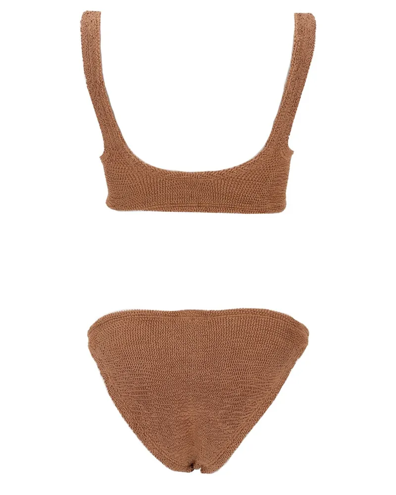 Hunza G Xandra Bikini Set — Brown Brown
