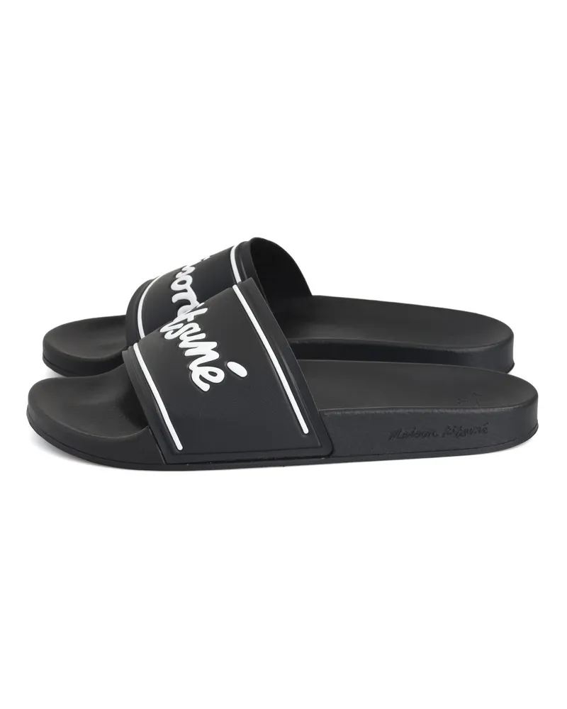 Kitsuné Handwriting Logo Slides — Black Black