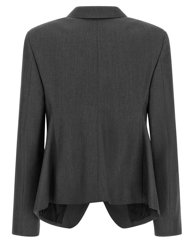 Jil Sander Women's Gray Wool Blazer Clothing Gray