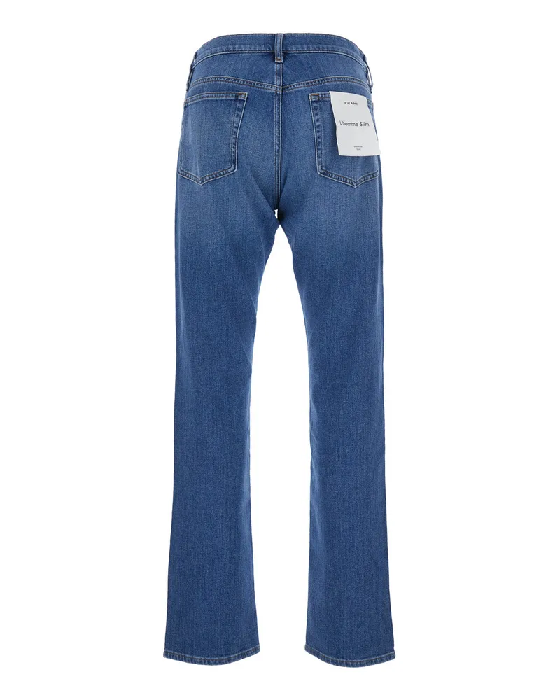 Frame Denim Men's Jeans Lhomme Slim Blue Cotton Blue