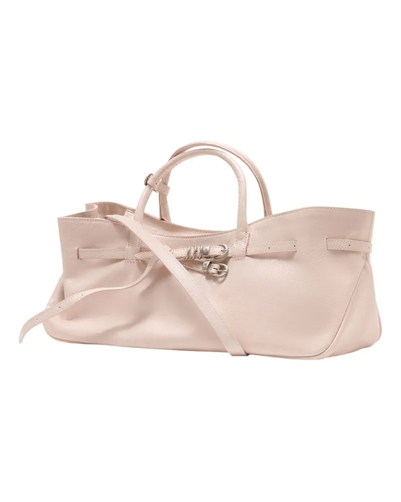 Marge Sherwood Women's Leather Cowhide Top Handle Bag Pink Pink