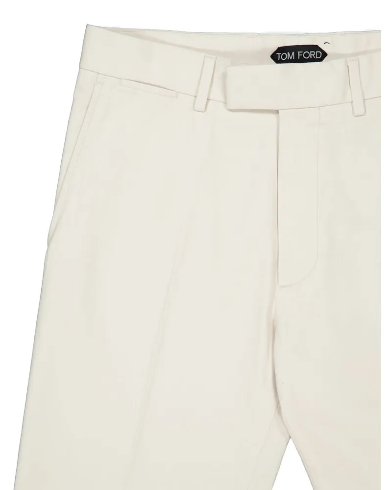 Tom Ford Men's Trousers White Cotton White