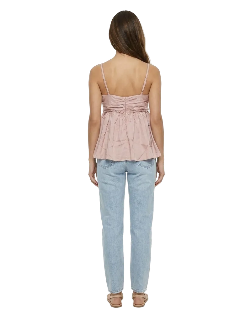 Dolce & Gabbana Women's Pink Silk Sleeveles T-Shirt Pink