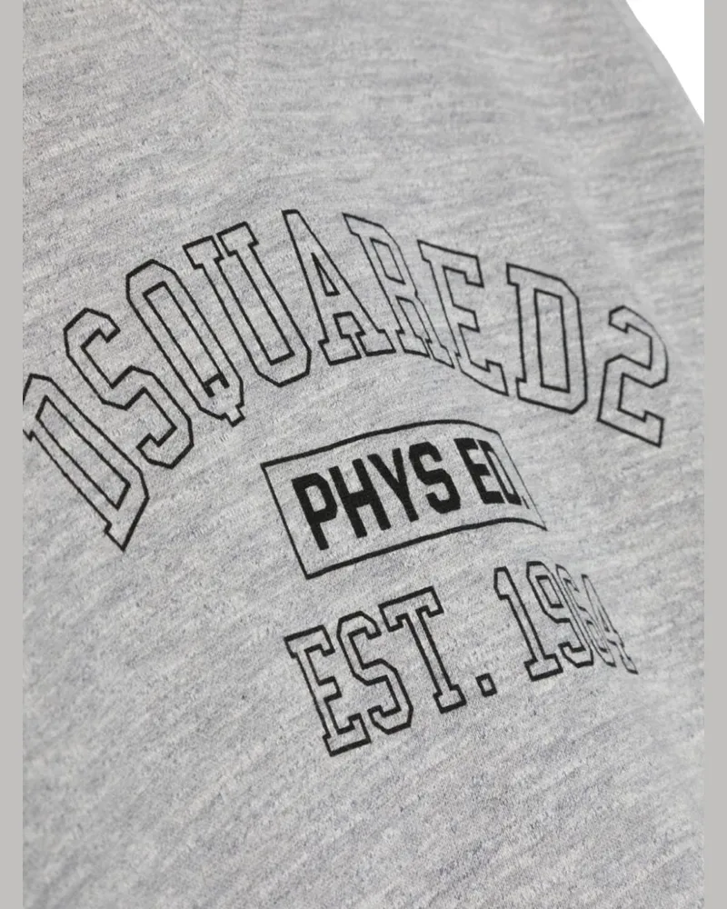Dsquared2 Cotton-Viscose Blend Hoodie — Gray Gray