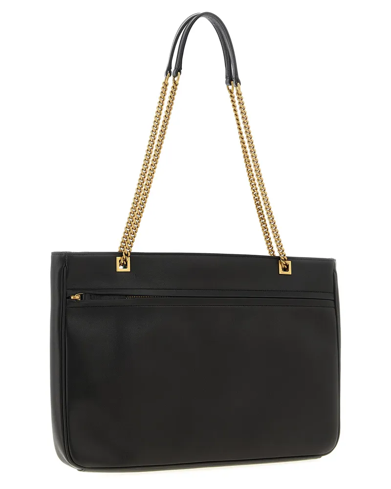 Valentino Garavani Unisex Viva Superstar Shoulder Bag Brown Lamb Leather Black