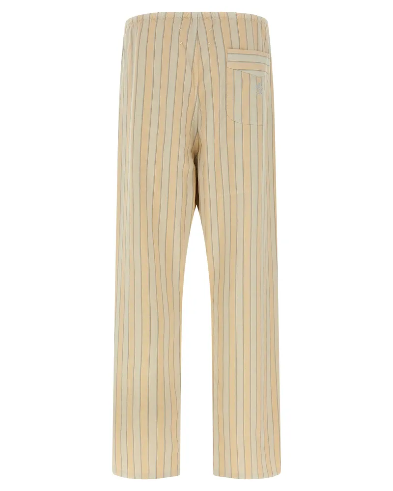 Maison Margiela Men's Beige Cotton Bottoms Sleepwear Clothing Beige