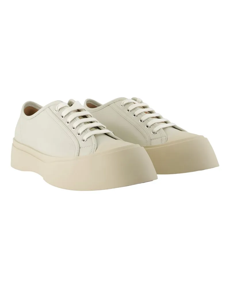 Marni Men's Sneakers -  Leather White Calfskin Shoes White