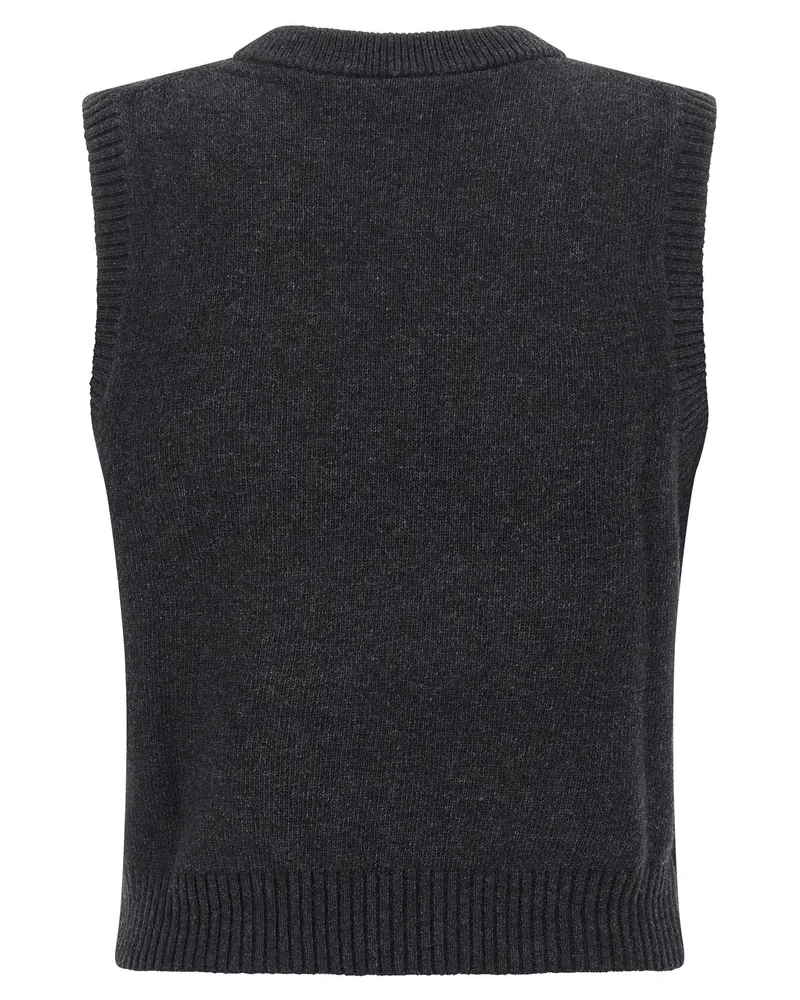 Ganni Vest — Charcoal Charcoal