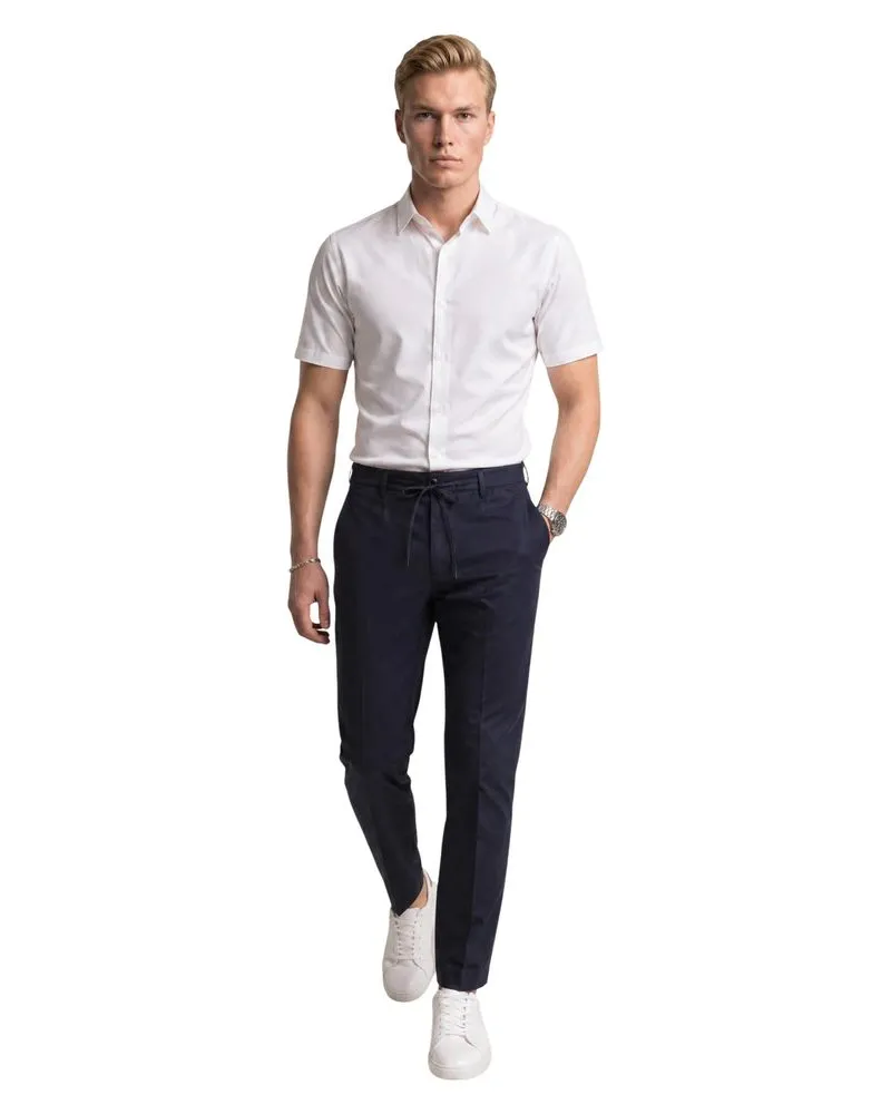 Armani Exchange Polyamide Short-Sleeve Shirt — White White