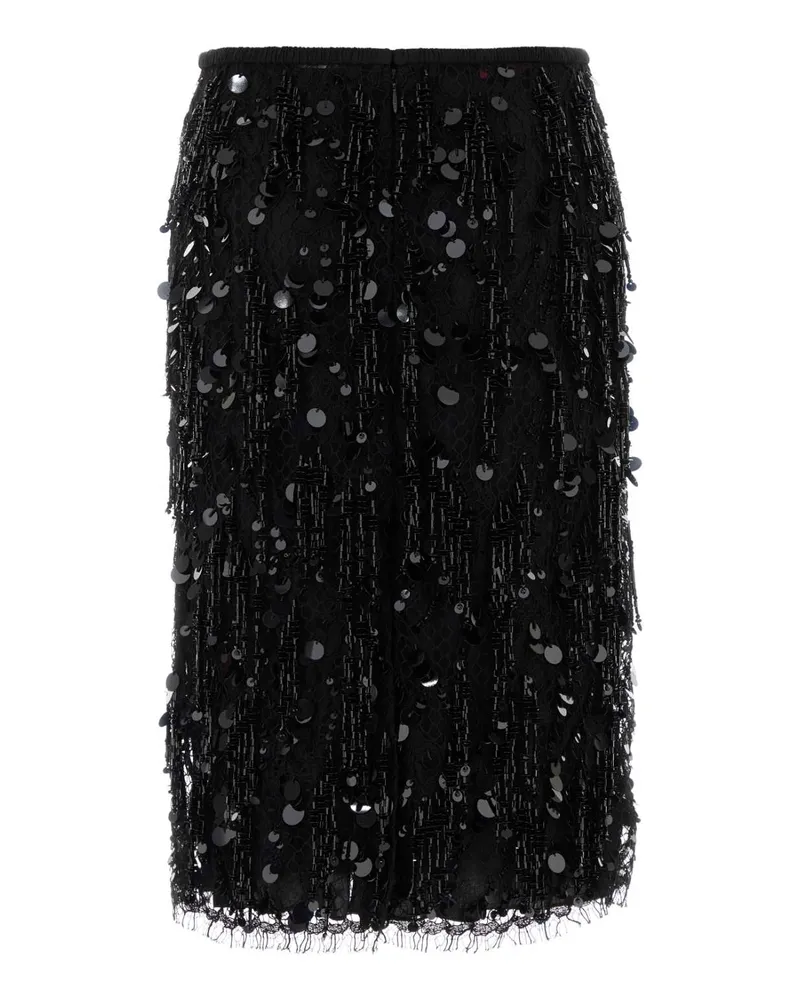 Gucci Women's Black Lace Skirt Nero Gonne Black
