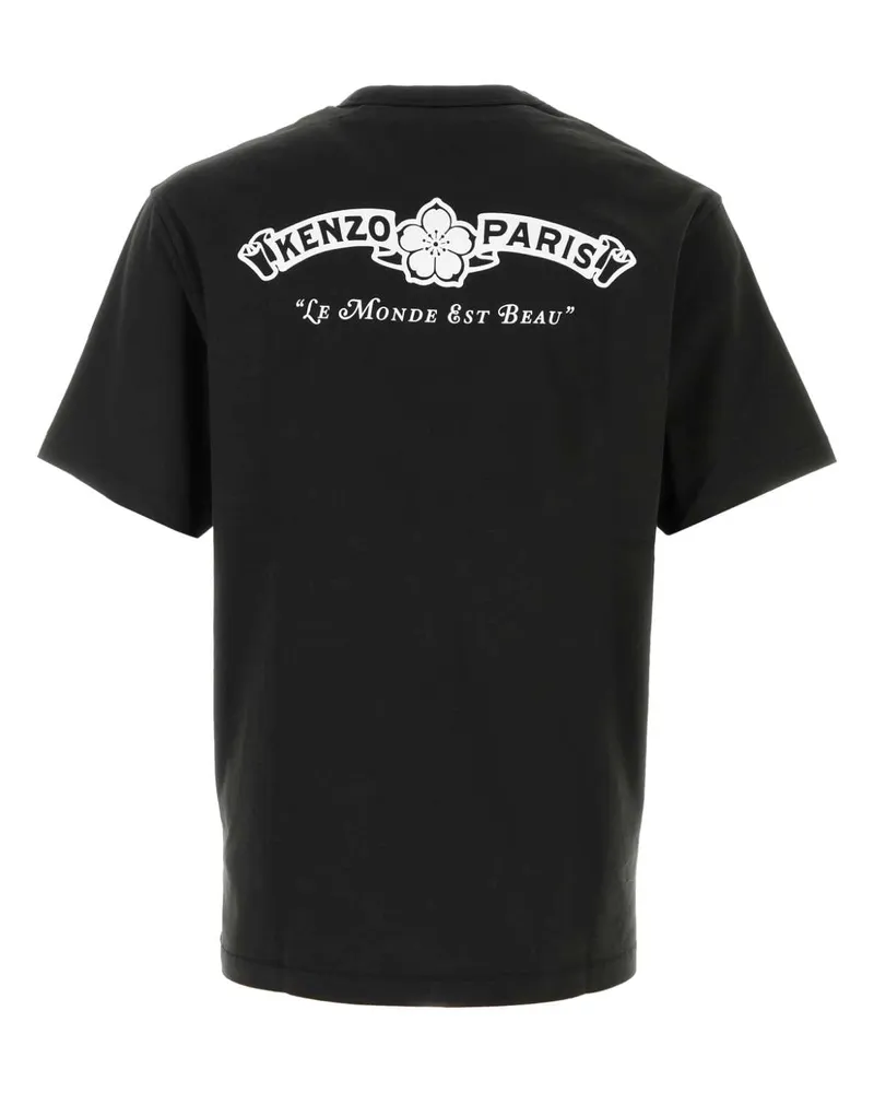 Kenzo Men Paris T-Shirt Black Cotton Black