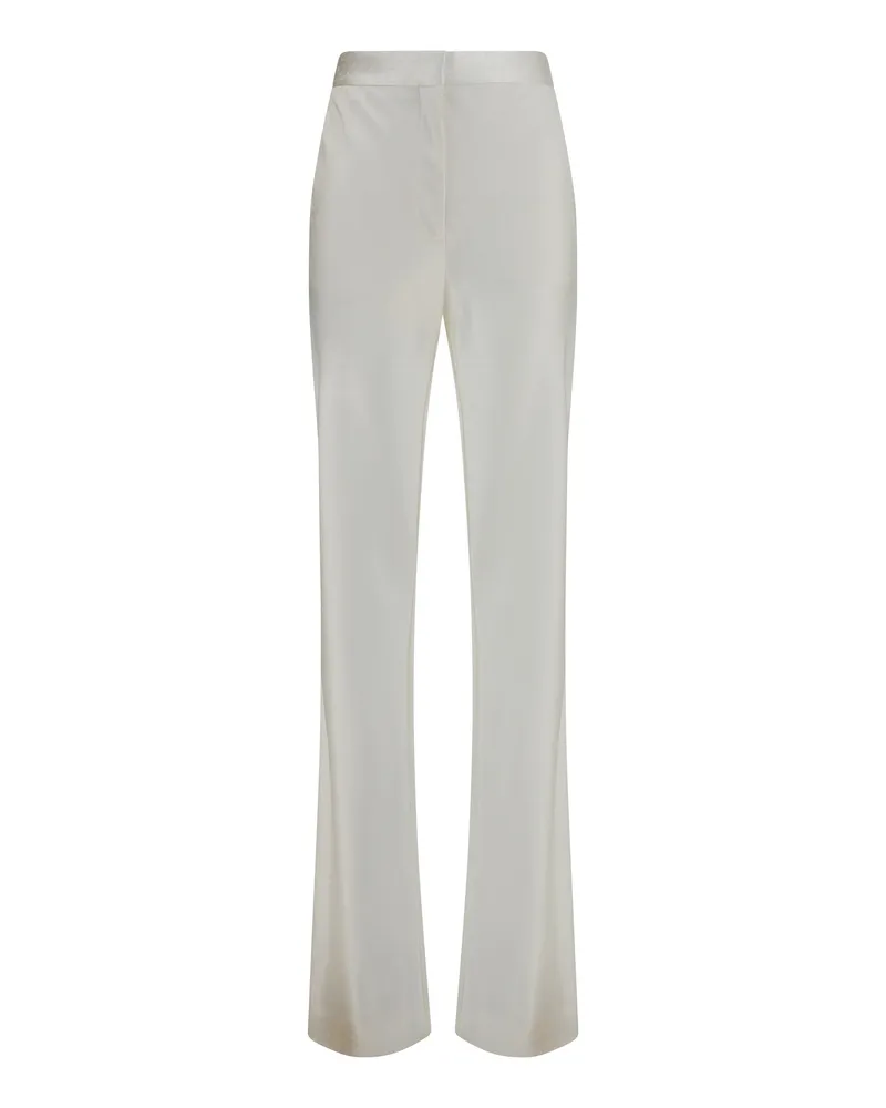 Tom Ford Women's Trousers Bias-Cut Polka-Dot Off White Viscose White