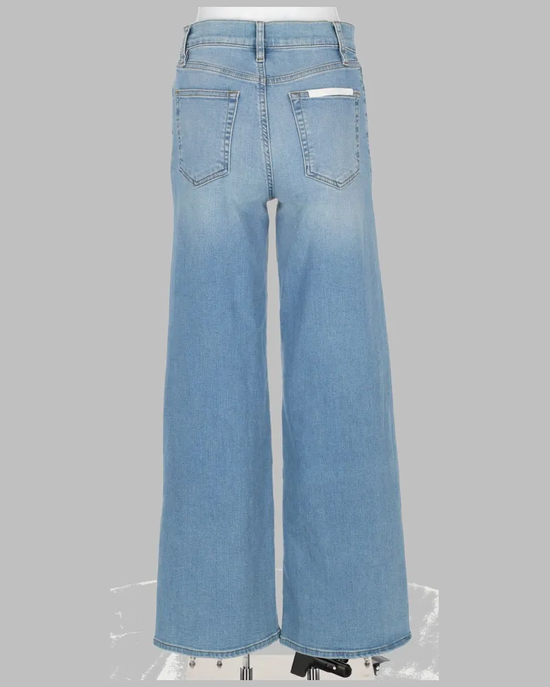 Frame Denim Le Slim Palazzo Jeans — Blue Blue