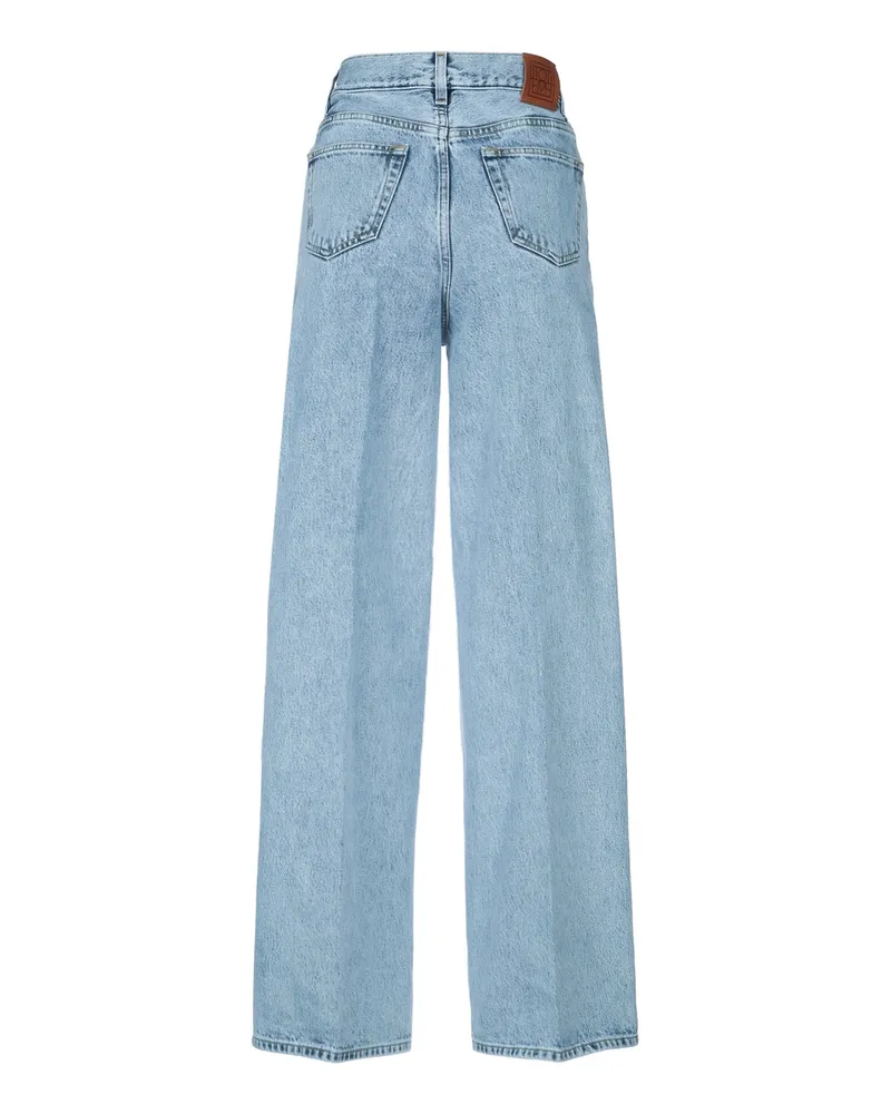 Totême Women's Wide Leg Denim Coolblue Cotton Jean Blue