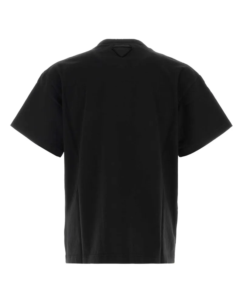 Prada Men's Cotton Jersey T-Shirt Black Black