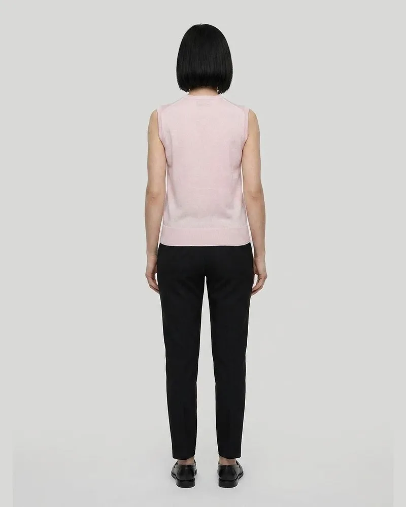 Dolce & Gabbana Women's Pink Silk Tank Tops Pink