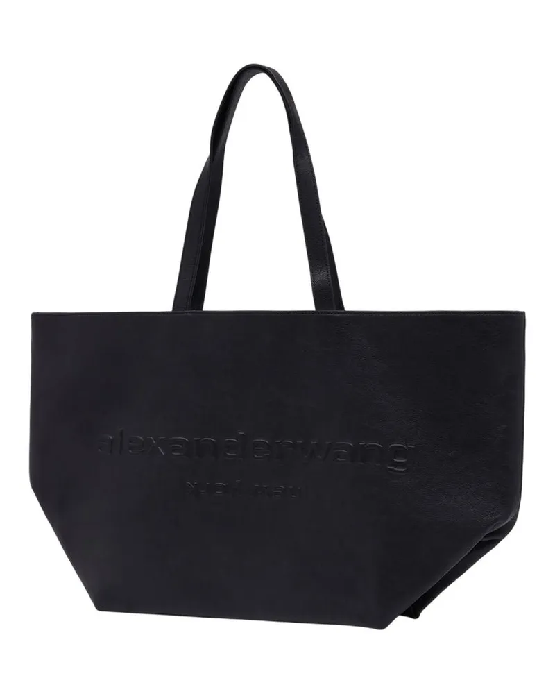 Alexander Wang Women's Punch Shopper Bag -  Leather Black Calfskin Totes-Shopping-Bags Black