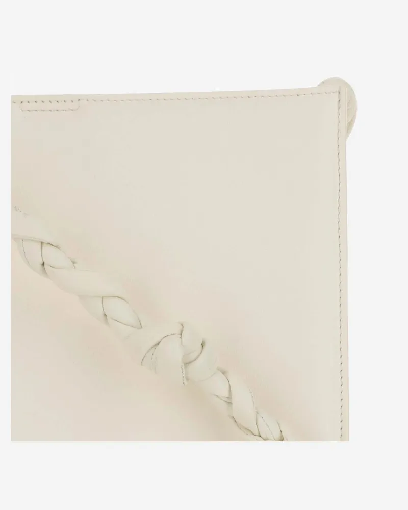 Jil Sander Women's Medium Tangle Bag Ivory Leather Satchels & Cross Body Ivory