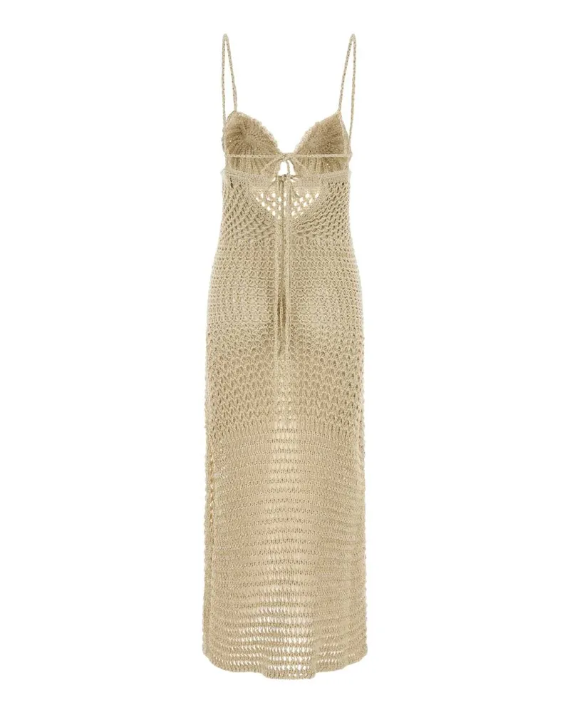 Alanui The Sound Of The Sea Dress — Beige Beige