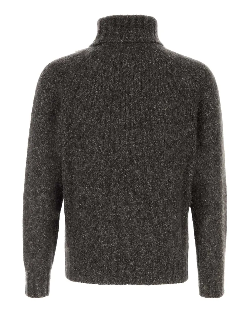 Brunello Cucinelli Turtleneck Sweater — Gray Gray