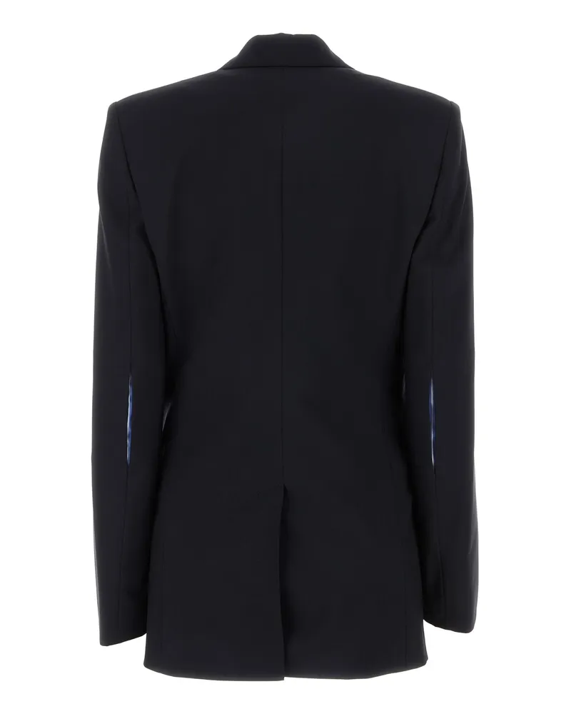 Loewe Women's Darkblue Blazer Navy Wool Algodon Blazers Navy