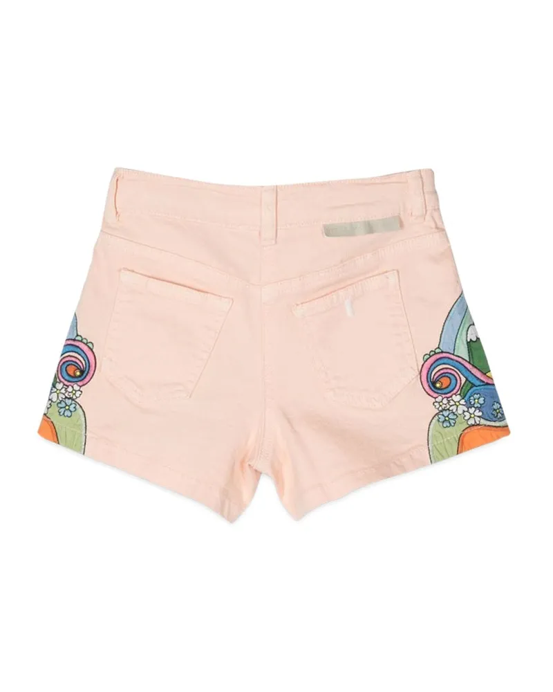 Stella McCartney Cotton-Elastane Shorts — Pink Pink