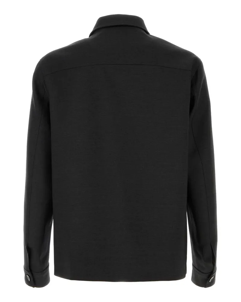 Gucci Men's Charcoal Wool Jacket Darkgreygreenmc Giubbini Gray