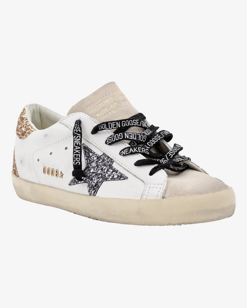 Golden Goose Women's Sneakers Super-Star White Leather Trainers White