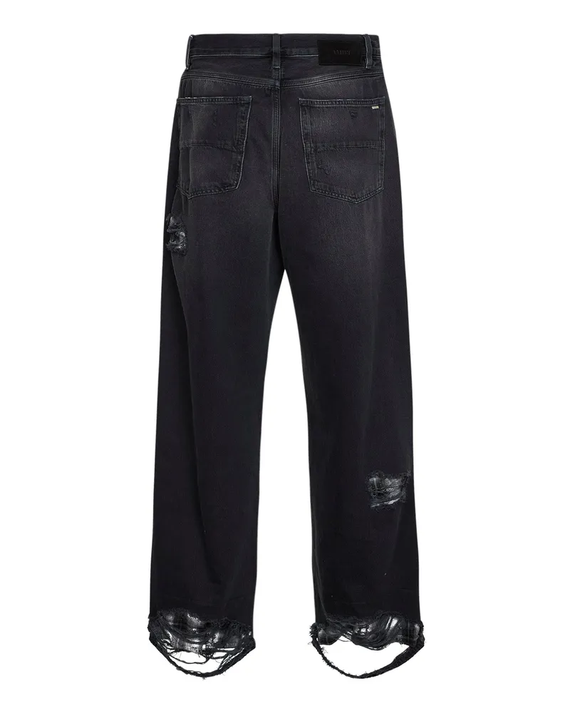 Amiri Men's Baggy Jeans Black Denim Cotton 