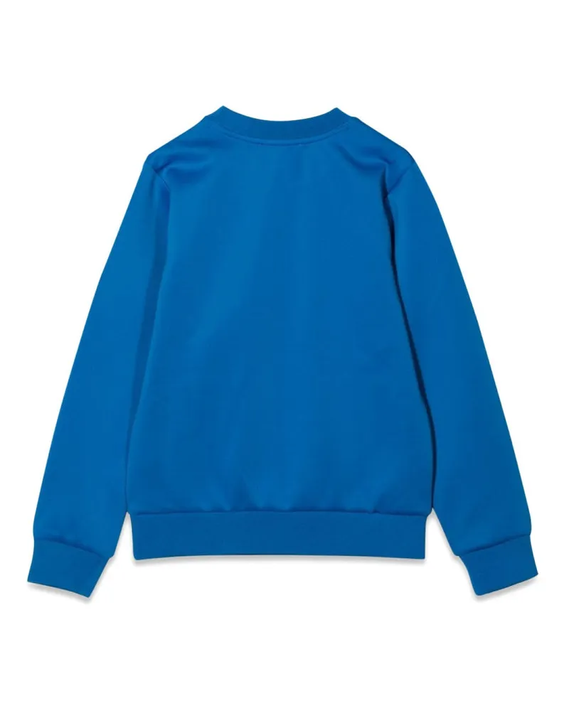 DKNY Cotton-Blend Crewneck Sweatshirt — Blue Blue