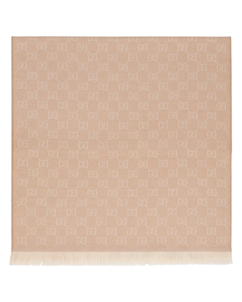 Gucci Women's Scarf Gg Camel Wool Scarfs Camel