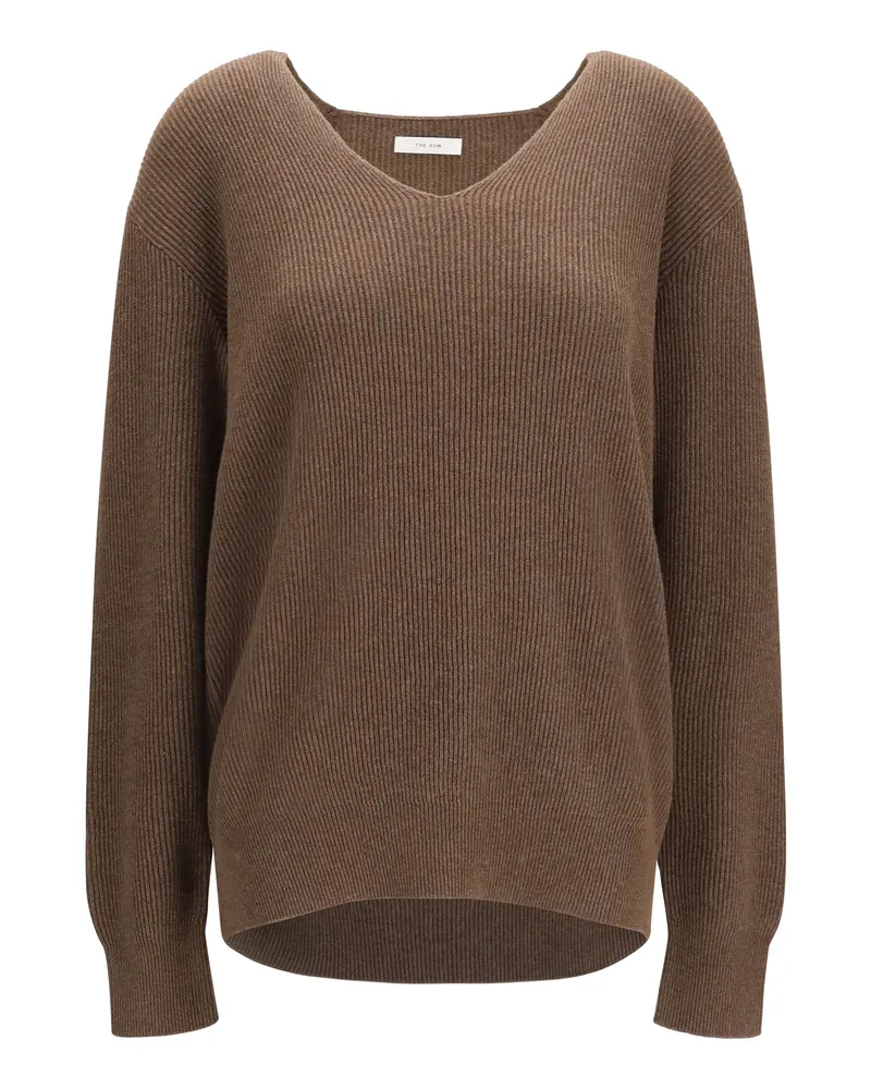 The Row Phef Sweater — Brown Brown