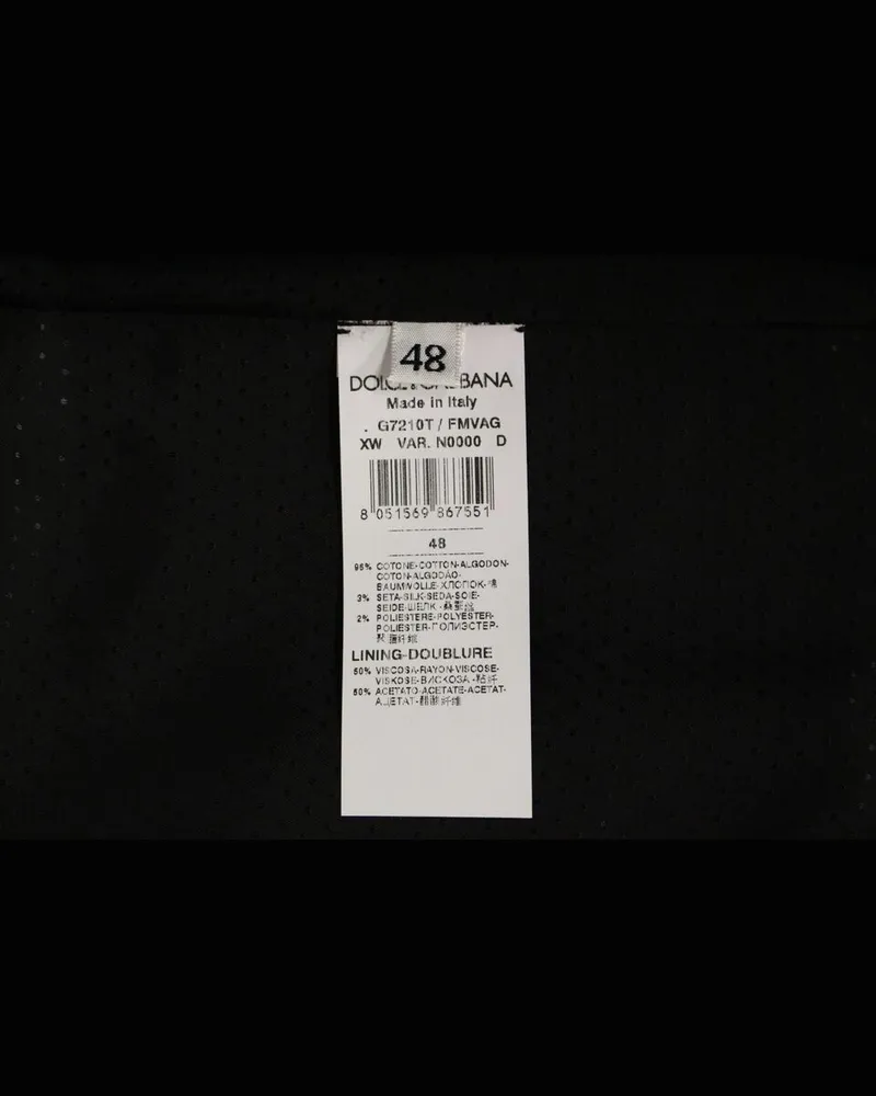 Dolce & Gabbana Men's Gray Cotton Blend Logo Vest Gilet Weste Material; Clothing Gray