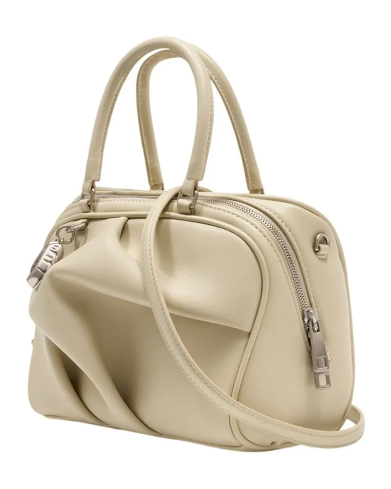 Marc Jacobs Women's The Small Bauletto Purse -  Leather White Lambskin Bags Handbags-Purses Beige