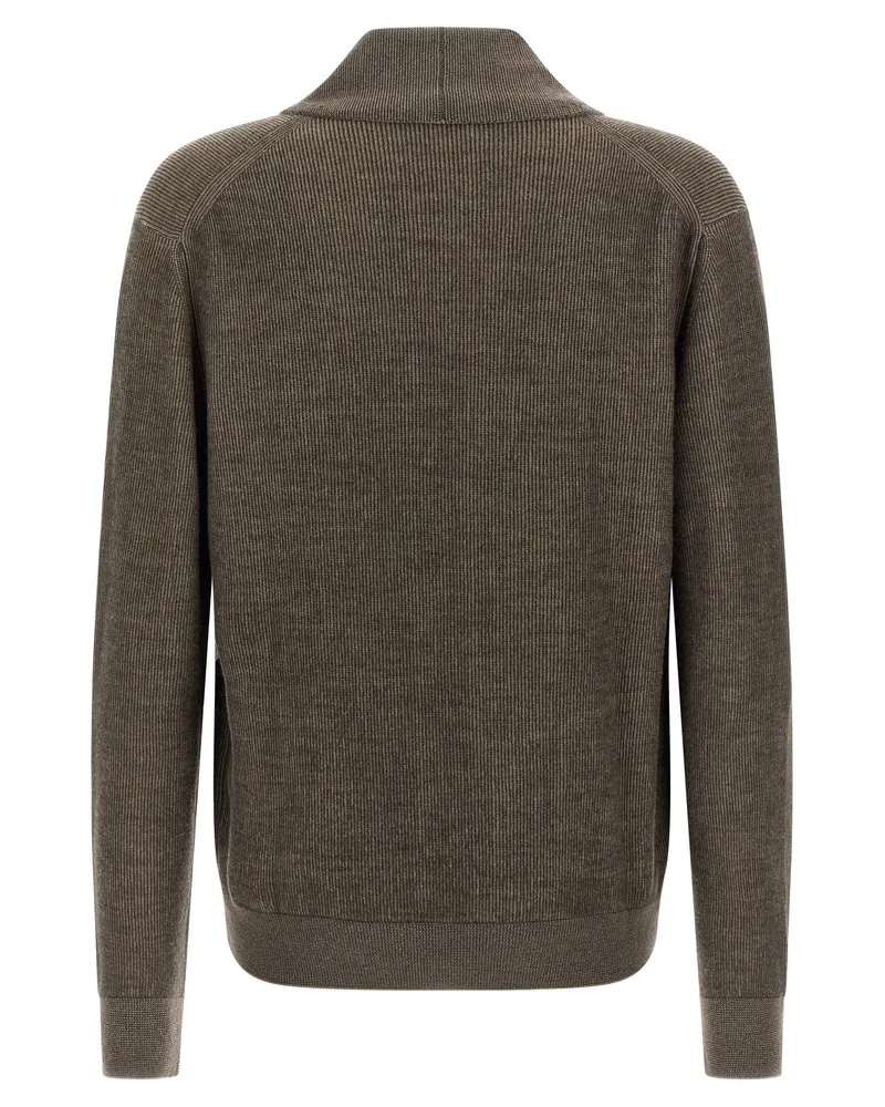 Brioni Men's Brown Cashmere Cardigan Clothing Brown