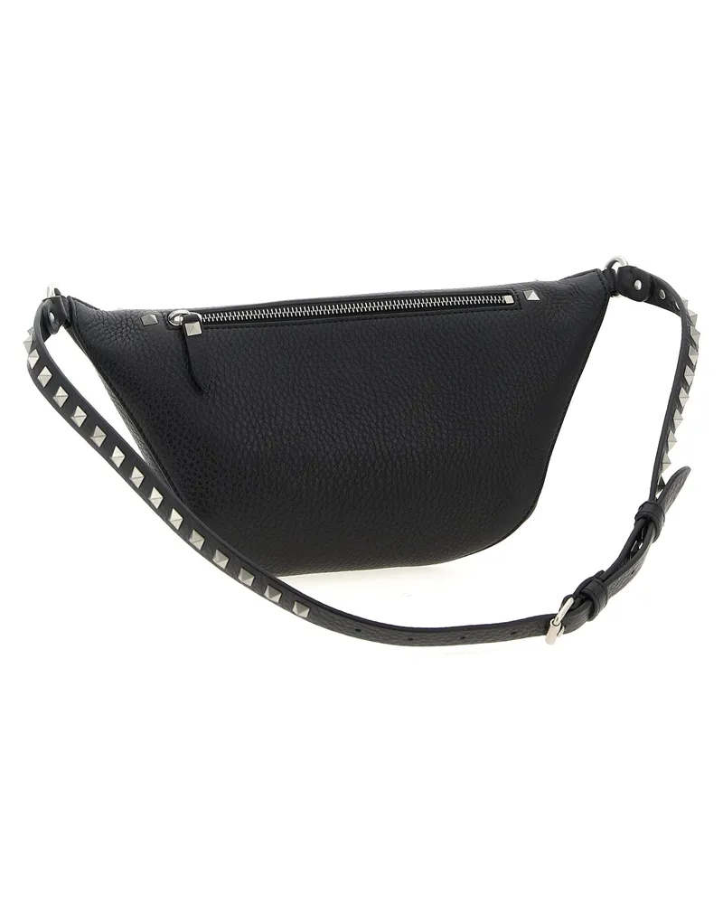 Valentino Garavani Men's Black Calfskin Crossbody Bag Black