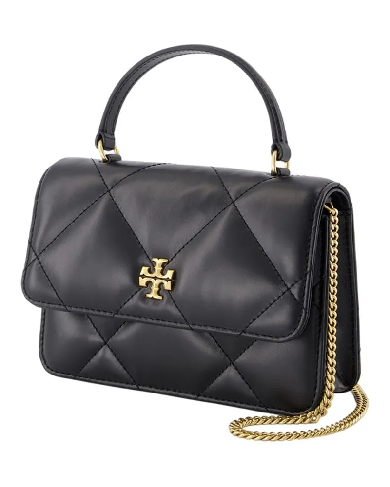 Tory Burch Kira Diamond Top Handle Bag — Black Black