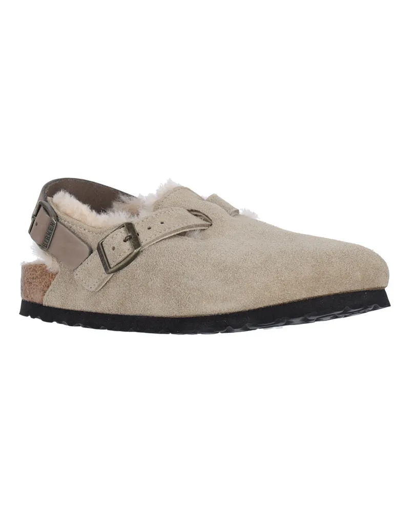 Birkenstock Unisex Sandals Beige Suede Leather Beige